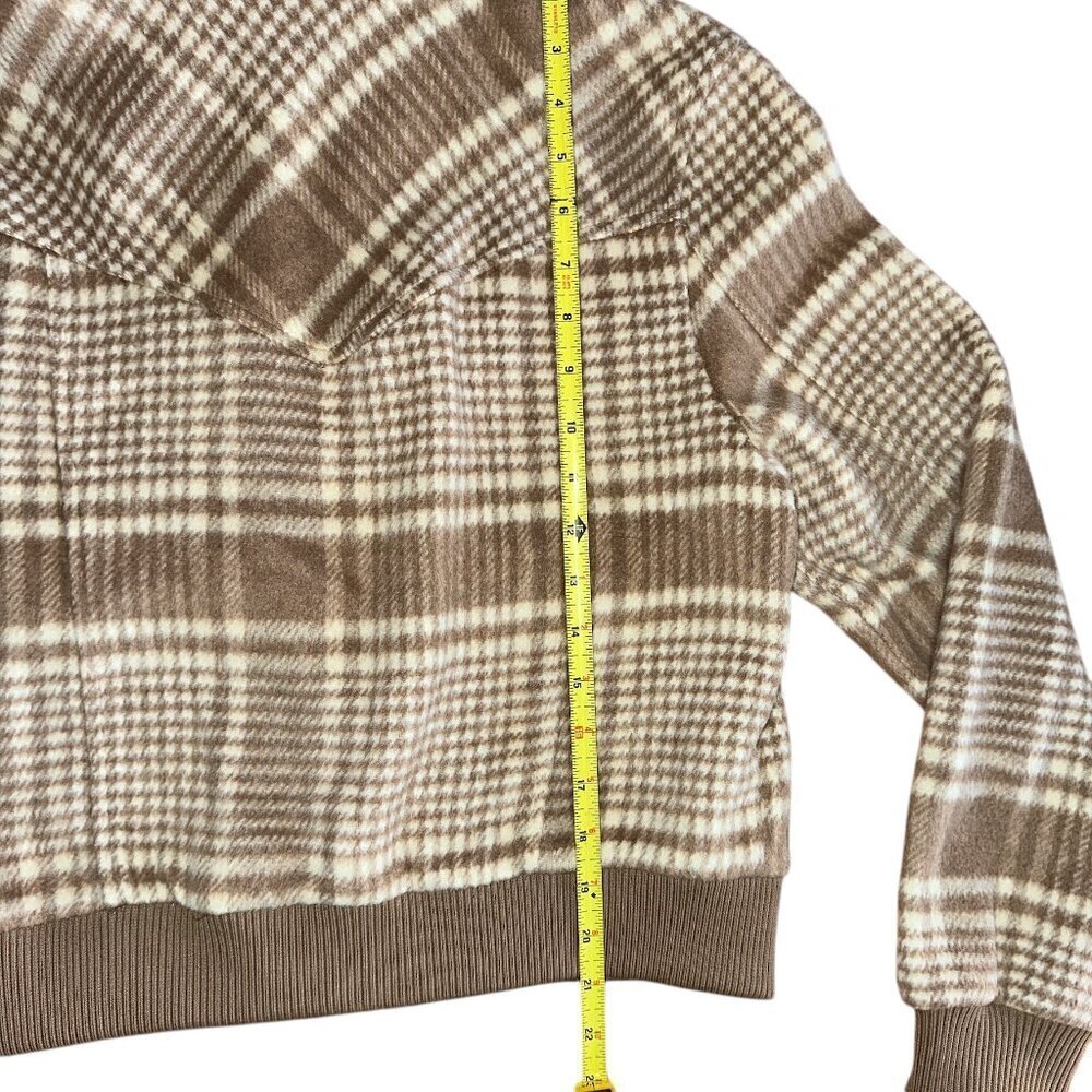 Bagatelle Collection New York Wool Plaid Bomber Jacket Size Medium - Picture 6 of 8